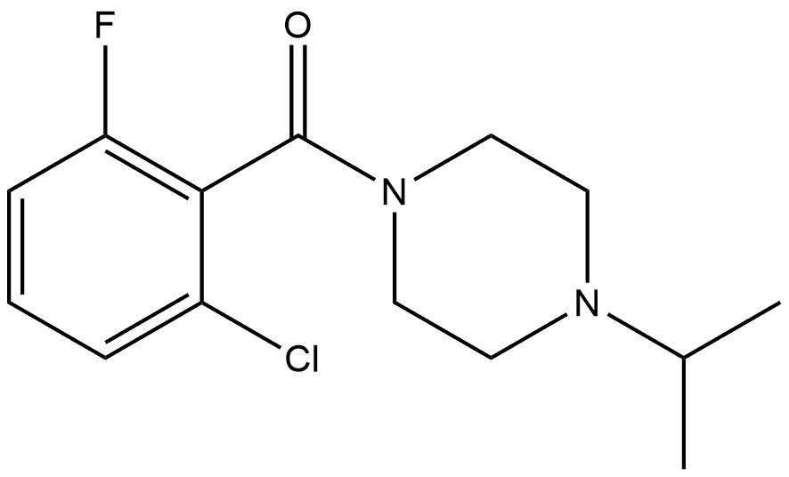 (2-Chloro-6-fluorophenyl)[4-(1-methylethyl)-1-piperazinyl]methanone Structure