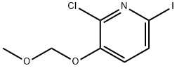 2-Chloro-6-iodo-3-(methoxymethoxy)pyridine Structure