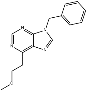 9-Benzyl-6-(2-methoxyethyl)-9H-purine Structure