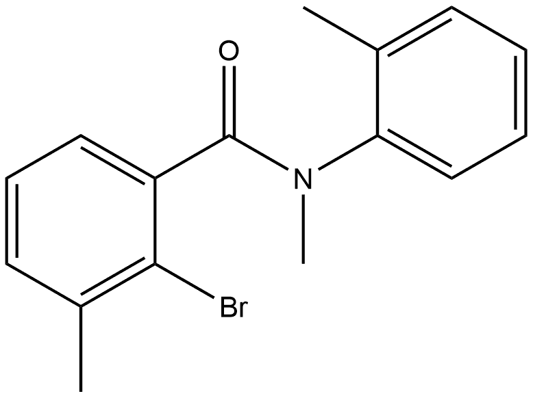 2-Bromo-N,3-dimethyl-N-(2-methylphenyl)benzamide Structure