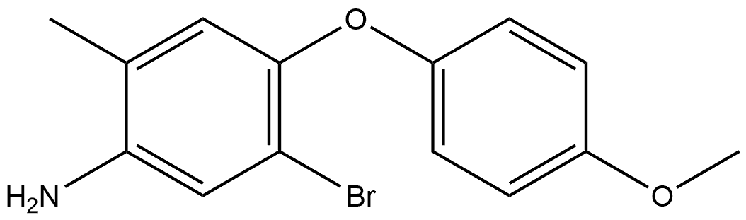 5-Bromo-4-(4-methoxyphenoxy)-2-methylbenzenamine Structure