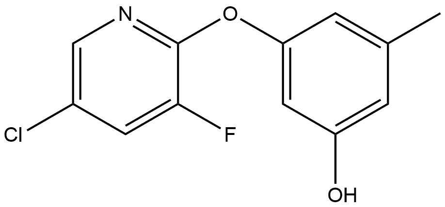 3-[(5-Chloro-3-fluoro-2-pyridinyl)oxy]-5-methylphenol Structure