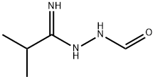 Propanimidic acid, 2-methyl-, 2-formylhydrazide 구조식 이미지