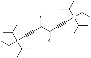 1,5-Hexadiyne-3,4-dione, 1,6-bis[tris(1-methylethyl)silyl]- Structure