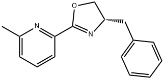 Pyridine, 2-[(4S)-4,5-dihydro-4-(phenylmethyl)-2-oxazolyl]-6-methyl- Structure