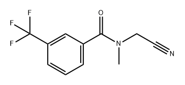 Benzamide, N-(cyanomethyl)-N-methyl-3-(trifluoromethyl)- 구조식 이미지