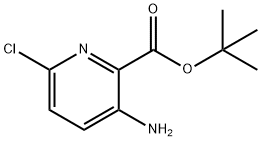 2-Pyridinecarboxylic acid, 3-amino-6-chloro-, 1,1-dimethylethyl ester Structure