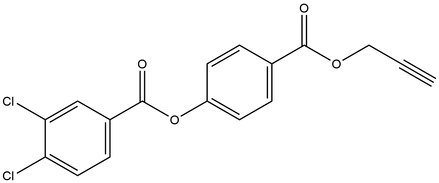 4-[(2-Propyn-1-yloxy)carbonyl]phenyl 3,4-dichlorobenzoate Structure