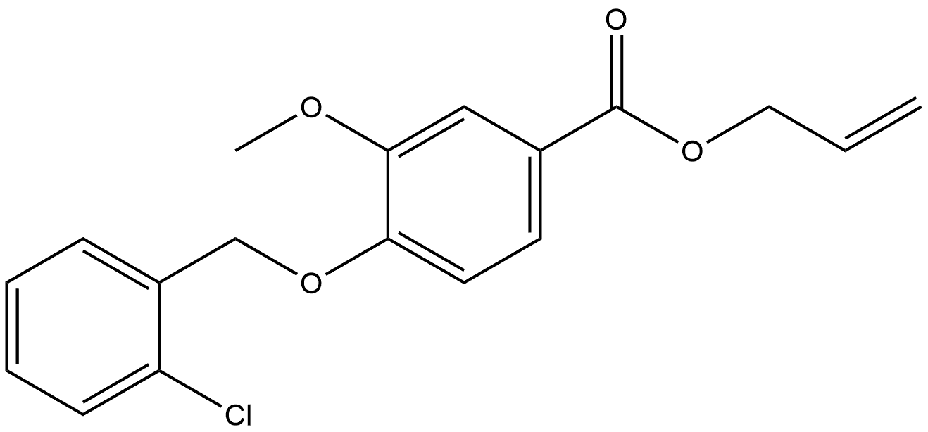 2-Propen-1-yl 4-[(2-chlorophenyl)methoxy]-3-methoxybenzoate Structure