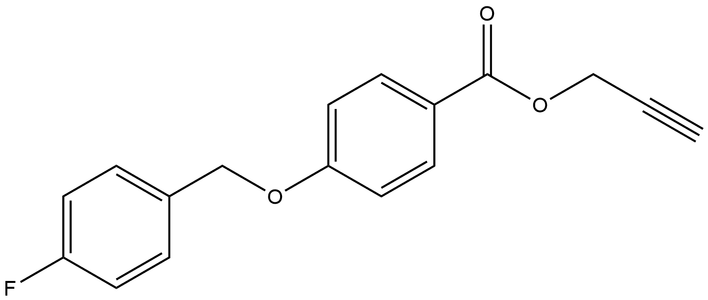 2-Propyn-1-yl 4-[(4-fluorophenyl)methoxy]benzoate Structure