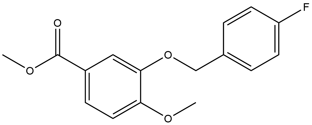 Methyl 3-[(4-fluorophenyl)methoxy]-4-methoxybenzoate Structure