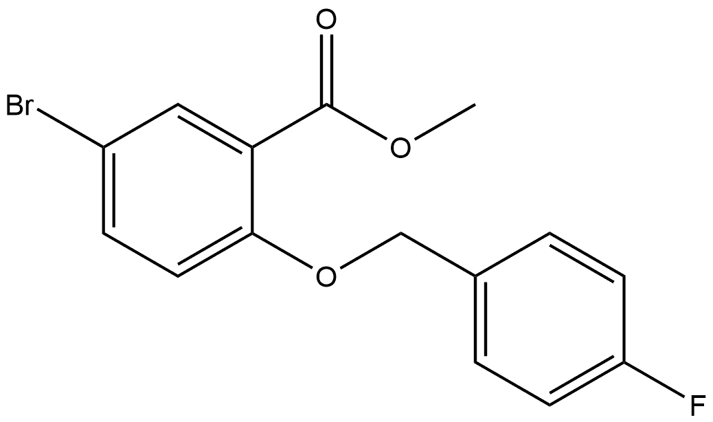 Methyl 5-bromo-2-[(4-fluorophenyl)methoxy]benzoate Structure