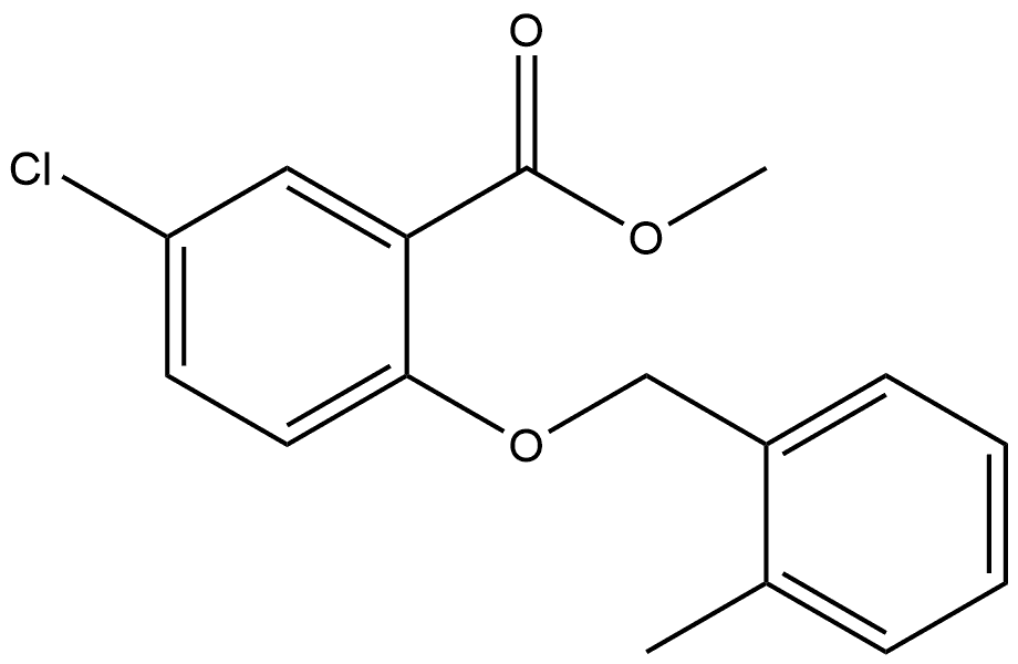 Methyl 5-chloro-2-[(2-methylphenyl)methoxy]benzoate Structure