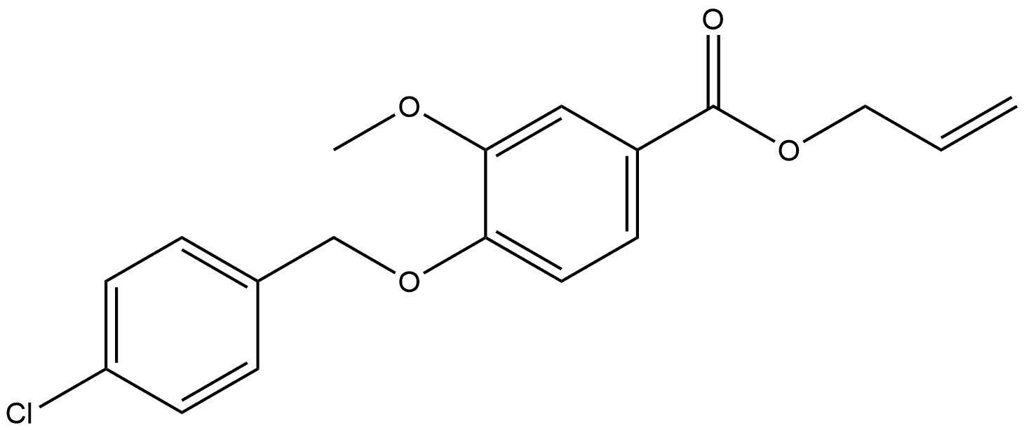 2-Propen-1-yl 4-[(4-chlorophenyl)methoxy]-3-methoxybenzoate Structure