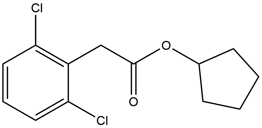 Cyclopentyl 2,6-dichlorobenzeneacetate Structure