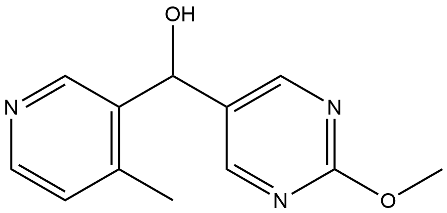 2-Methoxy-α-(4-methyl-3-pyridinyl)-5-pyrimidinemethanol Structure