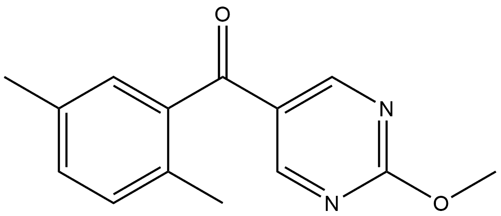 (2,5-Dimethylphenyl)(2-methoxy-5-pyrimidinyl)methanone Structure