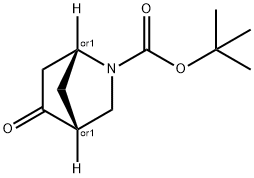 2-Azabicyclo[2.2.1]heptane-2-carboxylic acid, 5-oxo-, 1,1-dimethylethyl ester, (… Structure