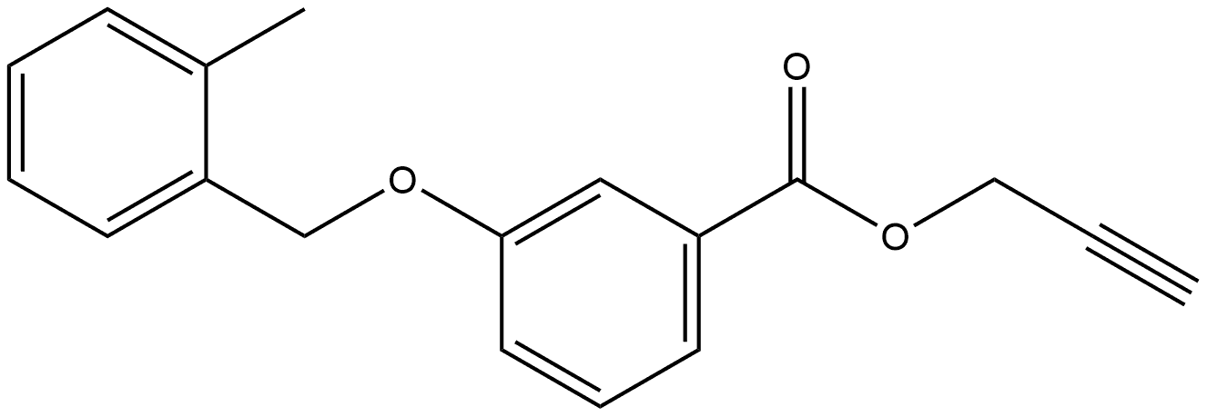 2-Propyn-1-yl 3-[(2-methylphenyl)methoxy]benzoate Structure