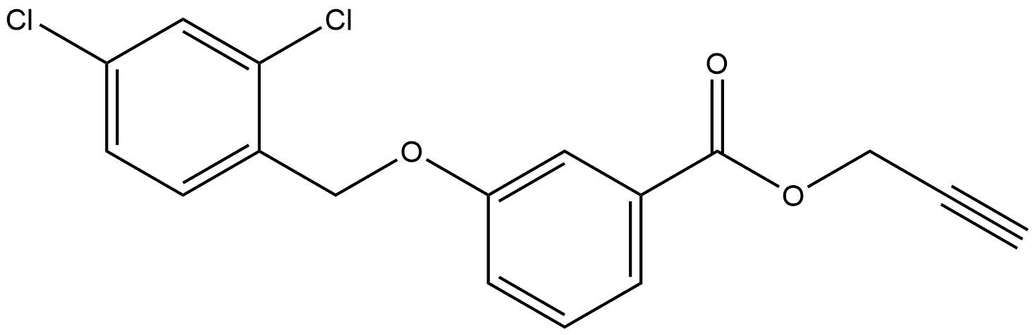 2-Propyn-1-yl 3-[(2,4-dichlorophenyl)methoxy]benzoate Structure