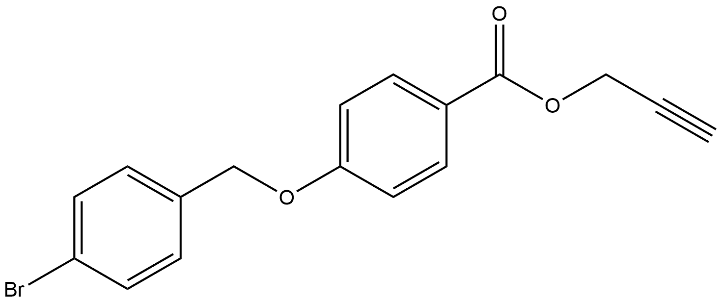 2-Propyn-1-yl 4-[(4-bromophenyl)methoxy]benzoate 구조식 이미지