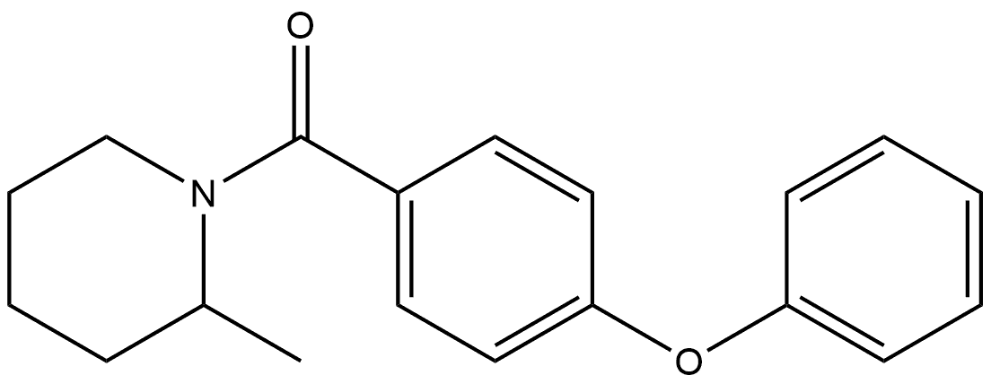 (2-Methyl-1-piperidinyl)(4-phenoxyphenyl)methanone Structure