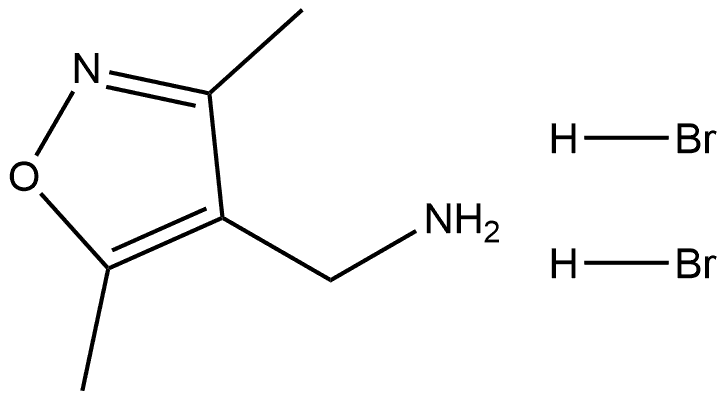 (3,5-dimethylisoxazol-4-yl)methanamine dihydrobromide Structure