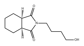 1H-Isoindole-1,3(2H)-dione, hexahydro-2-(4-hydroxybutyl)-, (3aR,7aS)- Structure