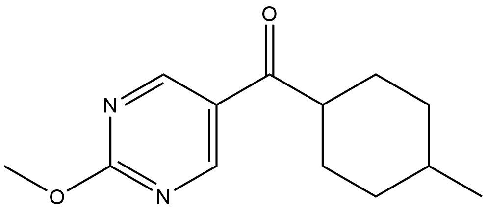 (2-Methoxy-5-pyrimidinyl)(4-methylcyclohexyl)methanone Structure