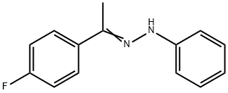 Ethanone, 1-(4-fluorophenyl)-, 2-phenylhydrazone Structure