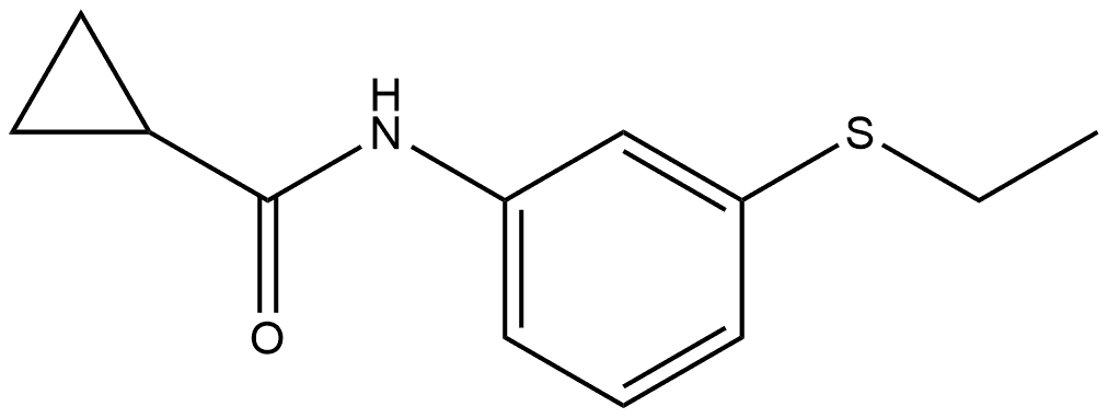 N-[3-(Ethylthio)phenyl]cyclopropanecarboxamide Structure