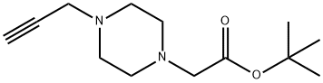 1-Piperazineacetic acid, 4-(2-propyn-1-yl)-, 1,1-dimethylethyl ester 구조식 이미지