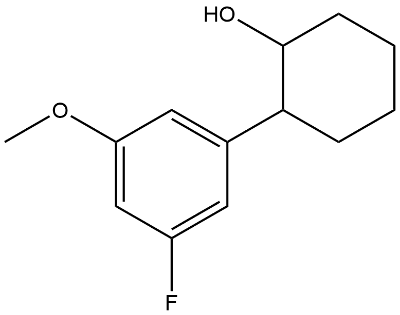 2-(3-Fluoro-5-methoxyphenyl)cyclohexanol Structure