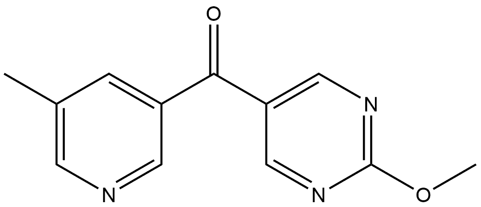 (2-Methoxy-5-pyrimidinyl)(5-methyl-3-pyridinyl)methanone Structure