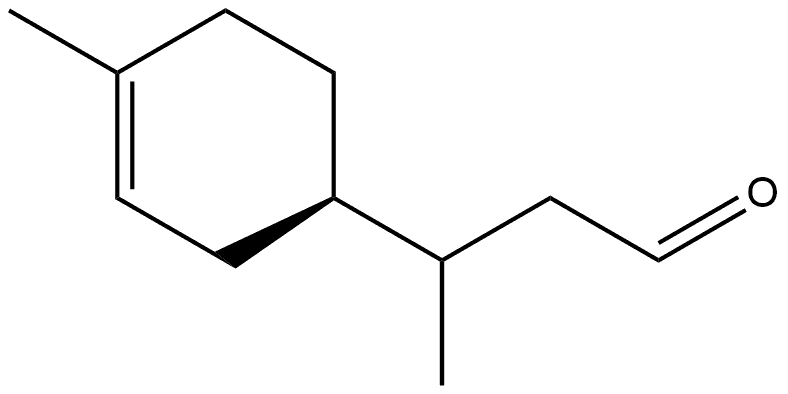 3-Cyclohexene-1-propanal, β,4-dimethyl-, (1R)- Structure