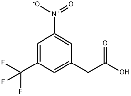 Benzeneacetic acid, 3-nitro-5-(trifluoromethyl)- Structure