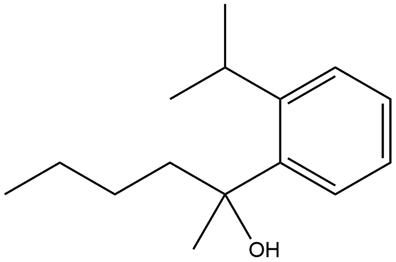 α-Butyl-α-methyl-2-(1-methylethyl)benzenemethanol Structure