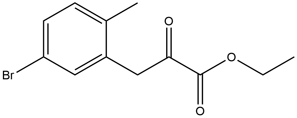 Ethyl 5-bromo-2-methyl-α-oxobenzenepropanoate Structure