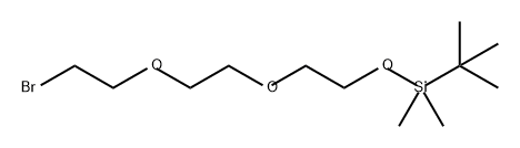 Silane, [2-[2-(2-bromoethoxy)ethoxy]ethoxy](1,1-dimethylethyl)dimethyl- Structure