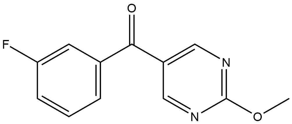 (3-Fluorophenyl)(2-methoxy-5-pyrimidinyl)methanone Structure