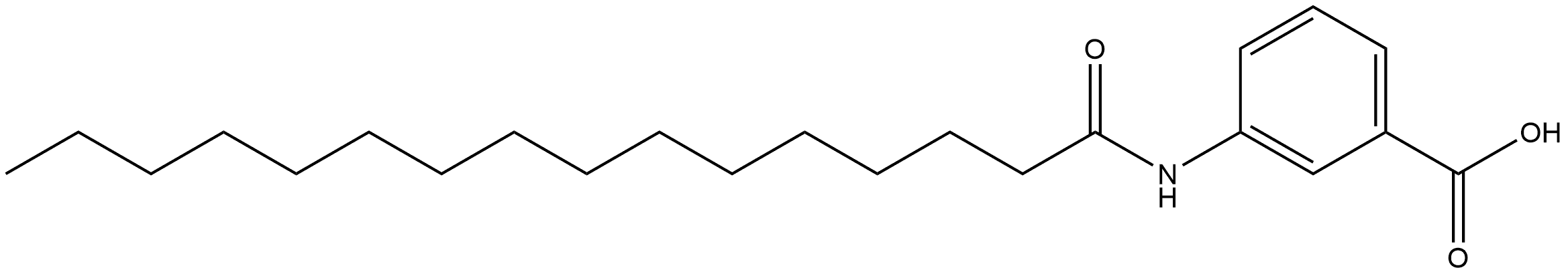 3-[(1-Oxohexadecyl)amino]benzoic acid Structure