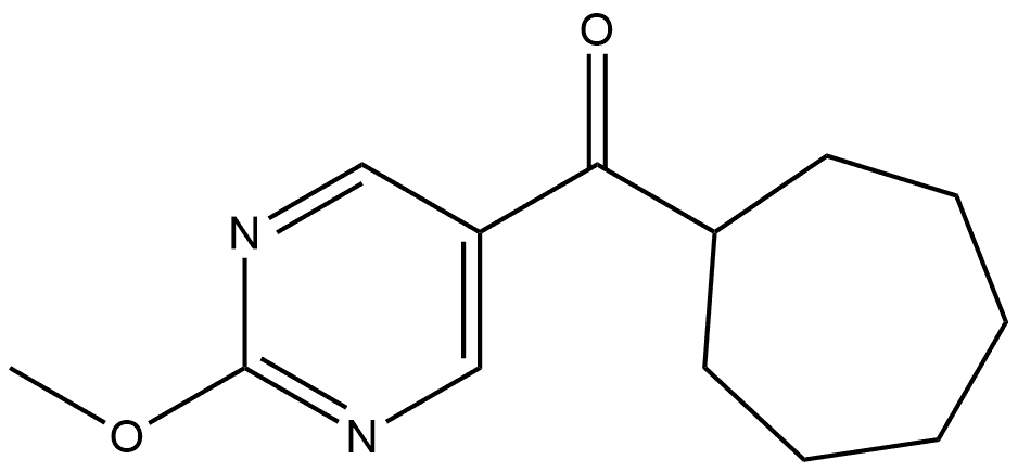 Cycloheptyl(2-methoxy-5-pyrimidinyl)methanone Structure