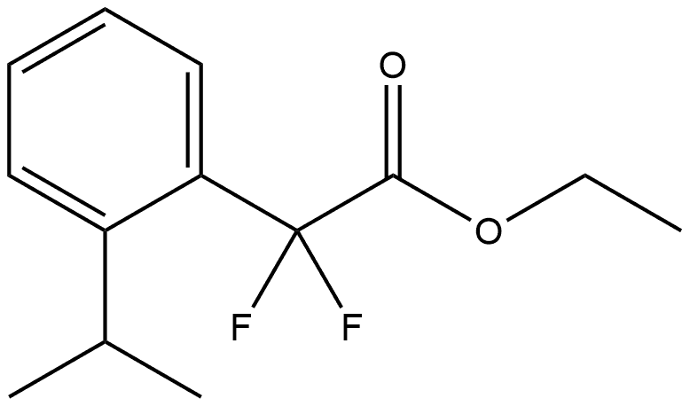 Ethyl α,α-difluoro-2-(1-methylethyl)benzeneacetate Structure