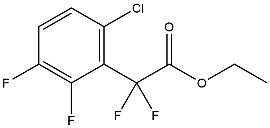 Ethyl 6-chloro-α,α,2,3-tetrafluorobenzeneacetate Structure