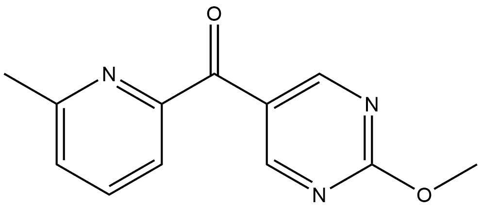 (2-Methoxy-5-pyrimidinyl)(6-methyl-2-pyridinyl)methanone Structure