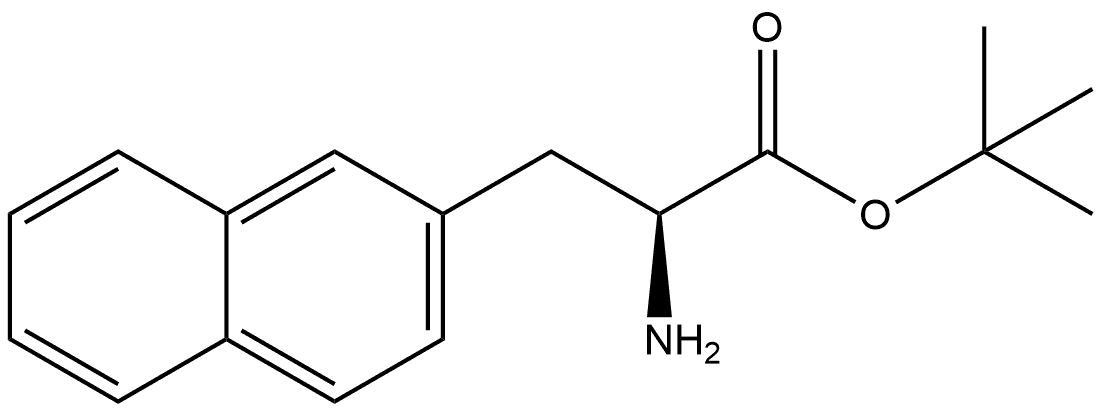 2-Naphthalenepropanoic acid, α-amino-, 1,1-dimethylethyl ester, (αS)- Structure