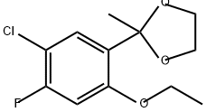 1,3-Dioxolane, 2-(5-chloro-2-ethoxy-4-fluorophenyl)-2-methyl- Structure