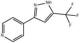 4-[5-(Trifluoromethyl)-1H-pyrazol-3-yl]pyridine Structure