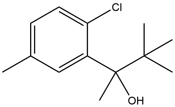 2-Chloro-α-(1,1-dimethylethyl)-α,5-dimethylbenzenemethanol Structure