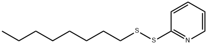 Pyridine, 2-(octyldithio)- Structure